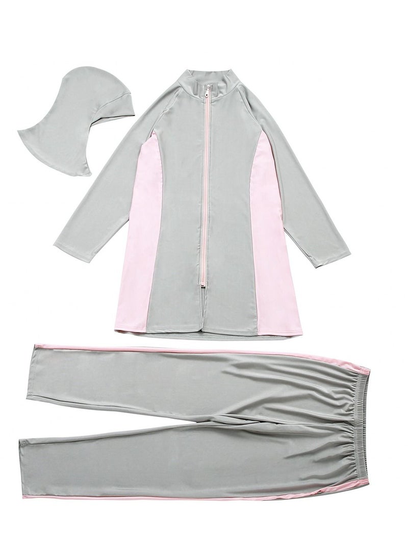 Loquat Muslim lady traditional fashion swimwear swimsuit - Image 4