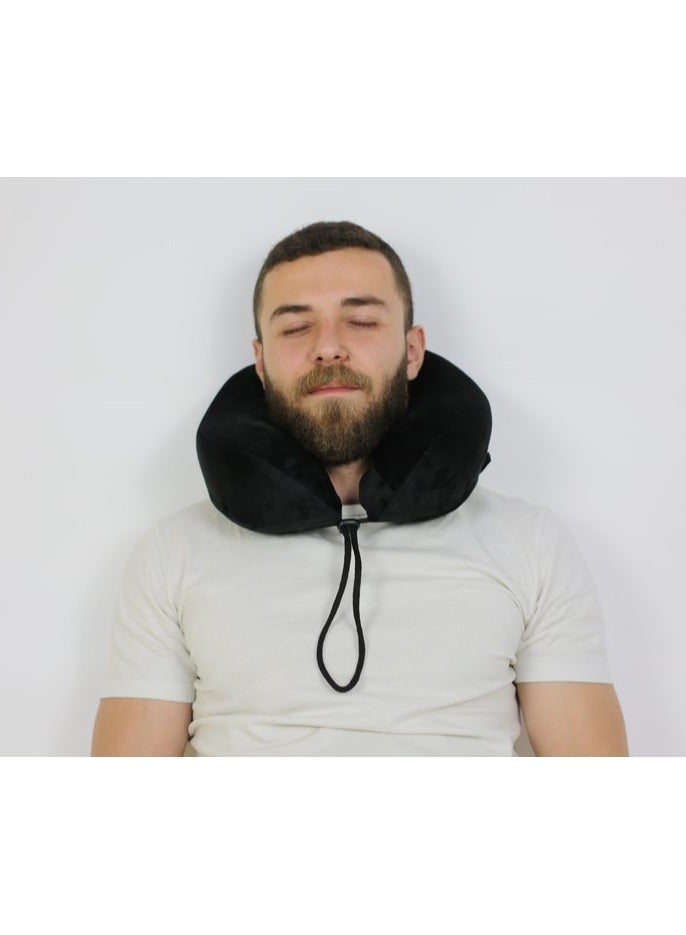 HT Medical pillow for neck comfort during travel, German memory foam, HT - Image 3