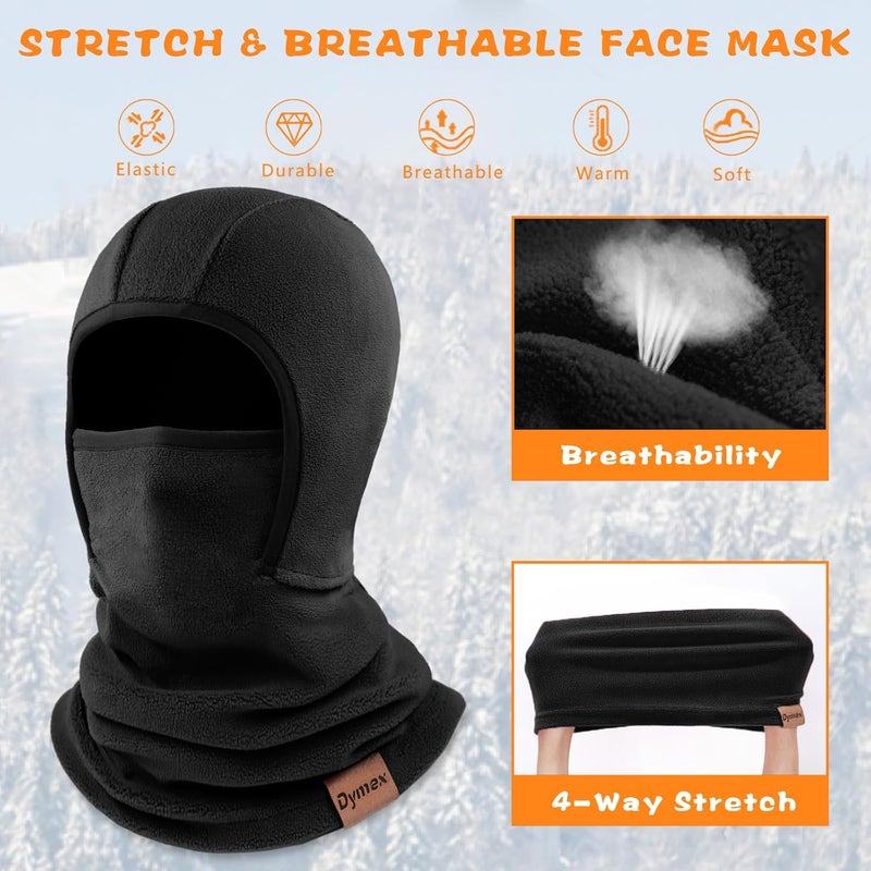 Dymex Kids Balaclava Ski Mask Winter Face Mask for Boys Girls Windproof Neck Warmer Gaiter Fleece Hood Face Cover for Cold Weather - Image 3