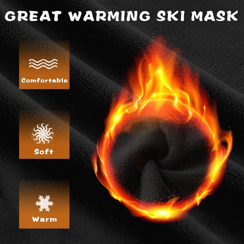 Dymex Kids Balaclava Ski Mask Winter Face Mask for Boys Girls Windproof Neck Warmer Gaiter Fleece Hood Face Cover for Cold Weather - Image 2