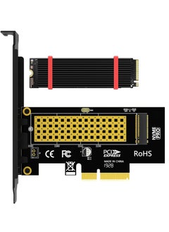 Generic M.2 NVMe SSD to PCIe 4.0 Adapter Card with Heatsink  - Image 1