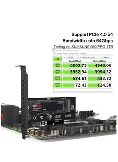 Generic M.2 NVMe SSD to PCIe 4.0 Adapter Card with Heatsink  - Image 2