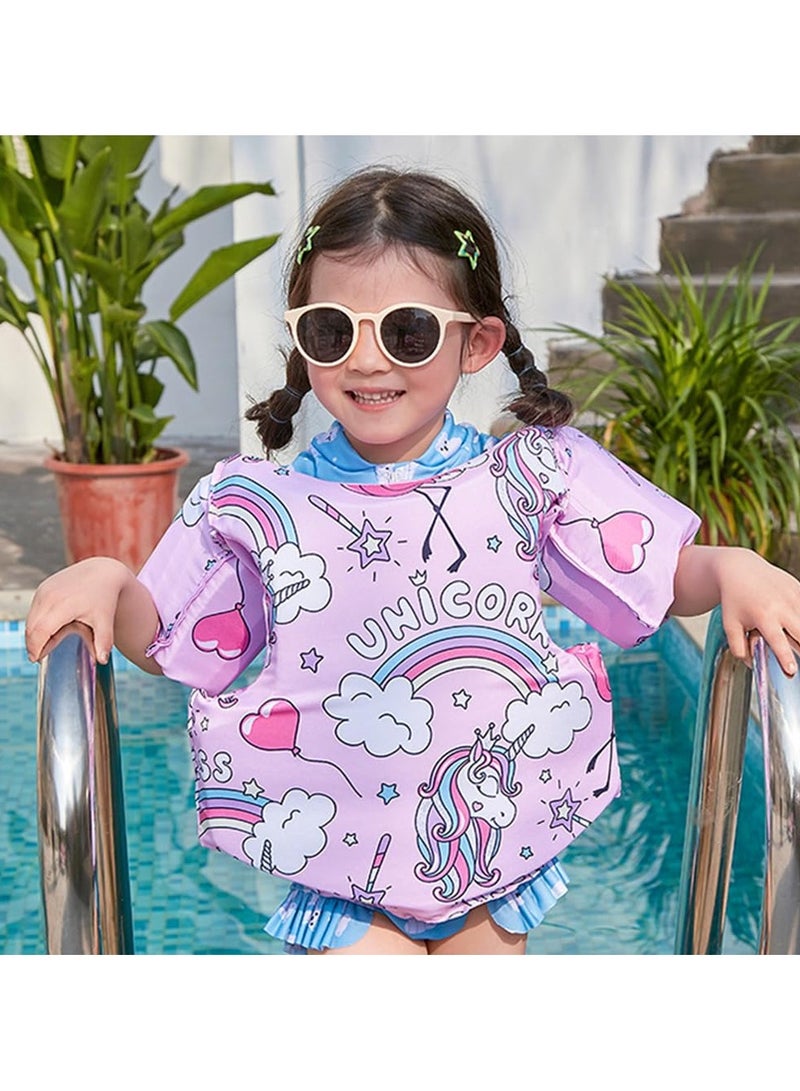 Zikra Toddler Float Swimsuit Jacket Vest with Safety Strap, Buoyancy Childrens Swim Jacket with Adjustable Strap for 2-6 Years Old Boys Girls Toddler - Image 3