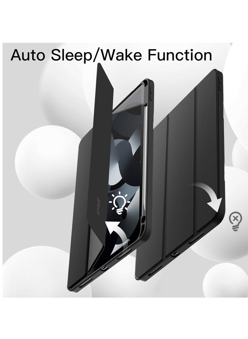 BORTONY iPad Air 11-inch M2 2024 6th Generation Case with Pencil Holder Silicone Magnetic Cover Slim Tablet Cover for iPad Air 11 inch M2 6th Generation - Image 5