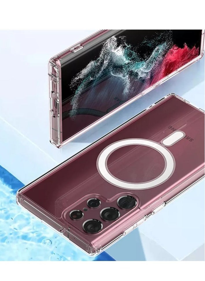 Raxoom New Wireless Charging MagSafe Phone Case For Samsung Z Fold 4 Magnetic Clear Phone Case For Z Fold 4 - Image 1