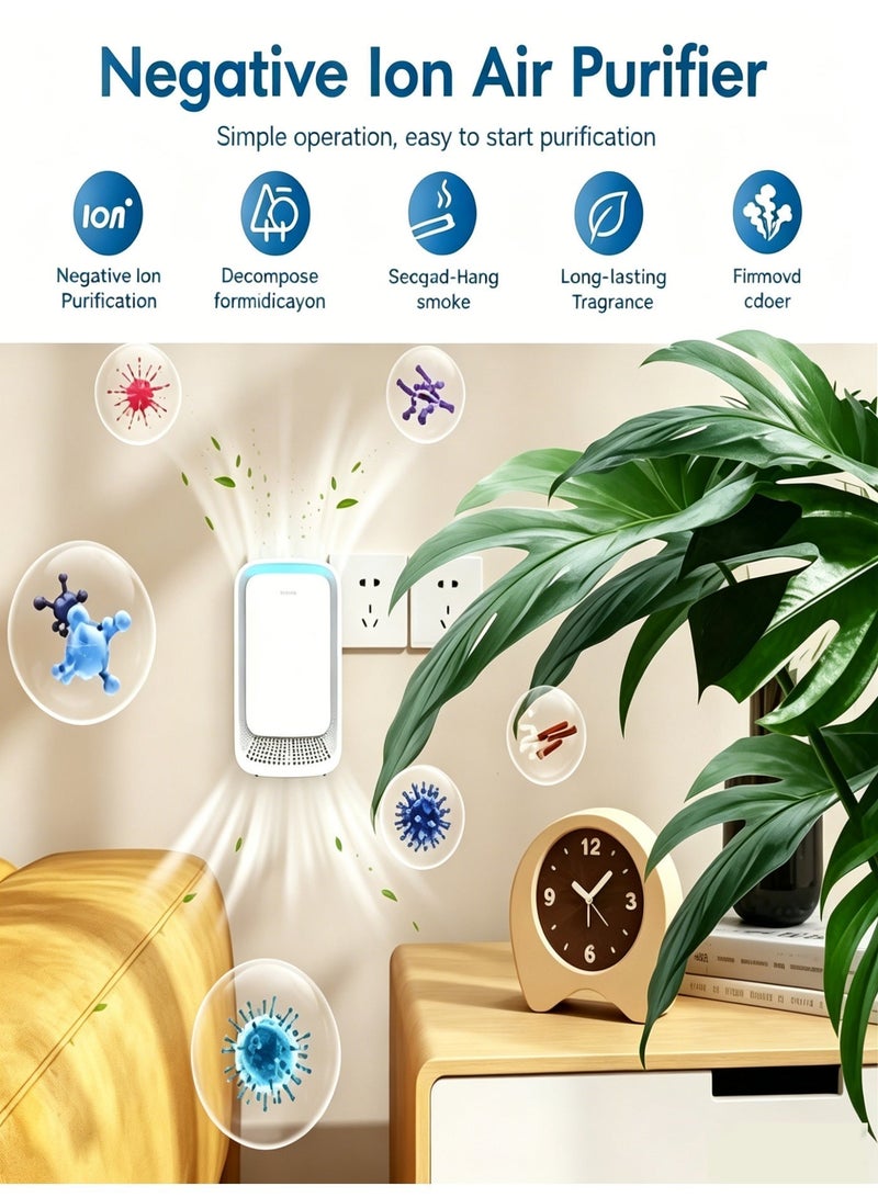 KIIUMI 2-Pack Portable Mini Air Purifier, 99.9% Effective Filtration Against Bacteria, Dust and Pollutants, Relieves Allergies & Optimizes Sleep,Eliminates Pet Dander, Suitable for Home, Large Rooms and Office Desktop - Image 5