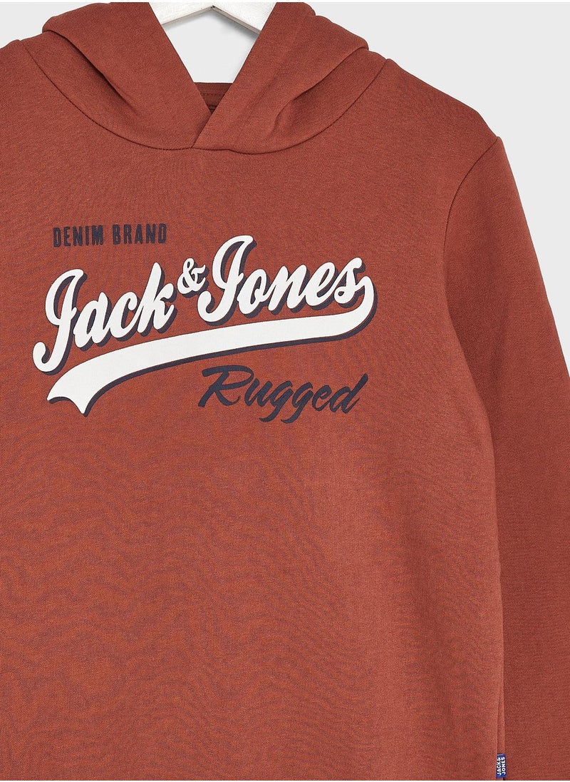 Jack & Jones Junior - Youth Logo Hoodie - Image 1