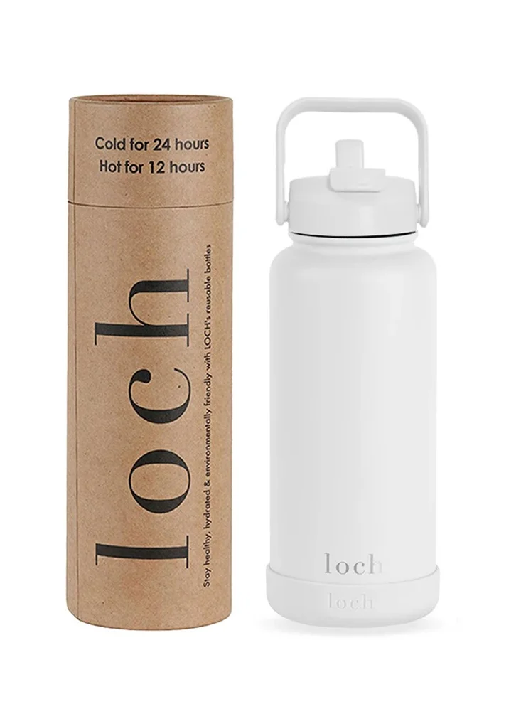 LOCH 900ML Pearl White Monochrome Bottle