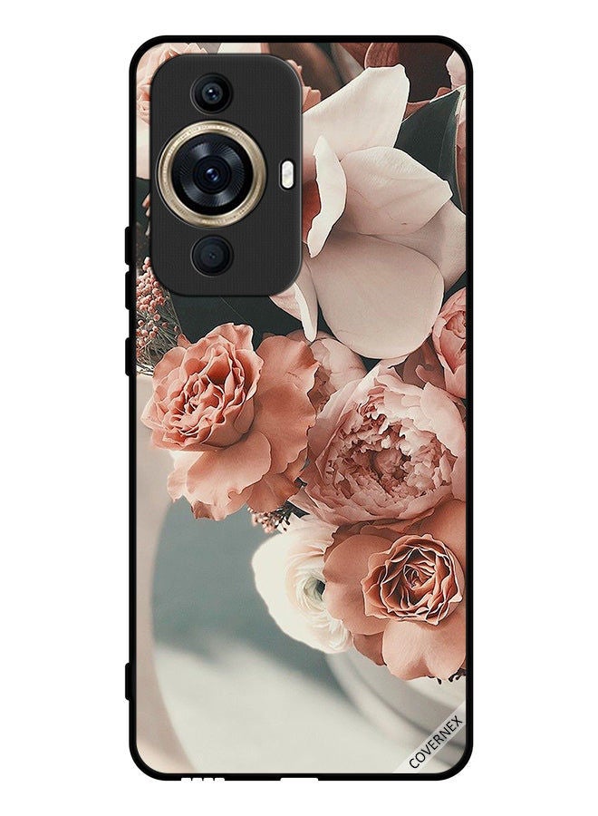Covernex Protective Case Cover For Huawei nova 11 Pro Bouquet Of Beautiful Peach Flowers - Image 1