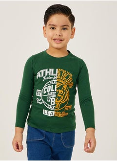 Graphic Print Round Neck T-Shirt