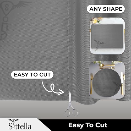 SITTELLA® (45cm x 5m) Food-Grade Anti-Slip Washable Kitchen Drawer & Shelf Liner | Multipurpose Waterproof Fridge, Table & Cabinet Mat | Non-Toxic, Cuttable & Reusable(Grey) - Image 4