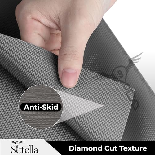 SITTELLA® (45cm x 5m) Food-Grade Anti-Slip Washable Kitchen Drawer & Shelf Liner | Multipurpose Waterproof Fridge, Table & Cabinet Mat | Non-Toxic, Cuttable & Reusable(Grey) - Image 5
