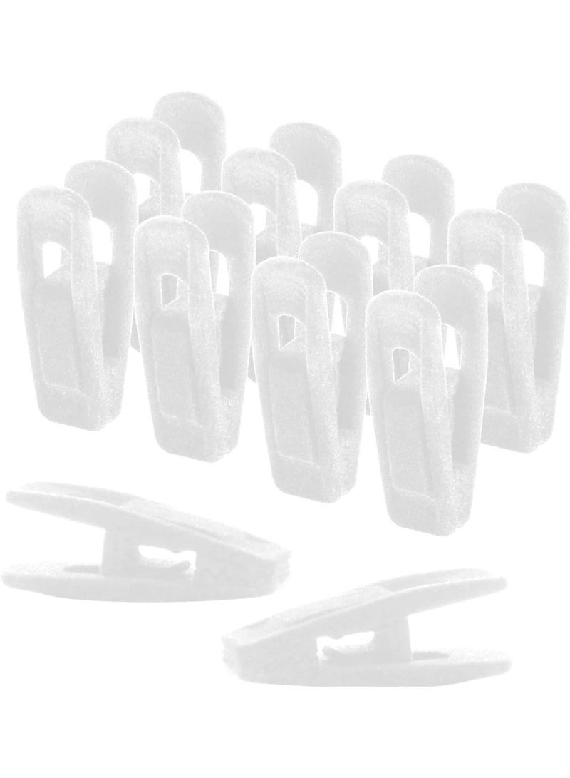 Red Dot Gift® Velvet Clips, 10 Pack, Durable Non-Breaking Material, Suitable to Hang Many Types of Clothes. (10, White) - Image 1