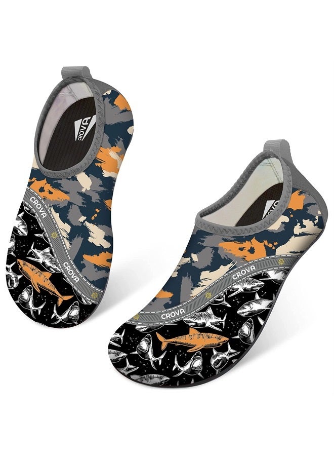 CROVA Toddler Kids Water Shoes Quick Dry Aqua Socks Non-Slip Barefoot Sports Shoes for Boys Girls Toddler - Image 1