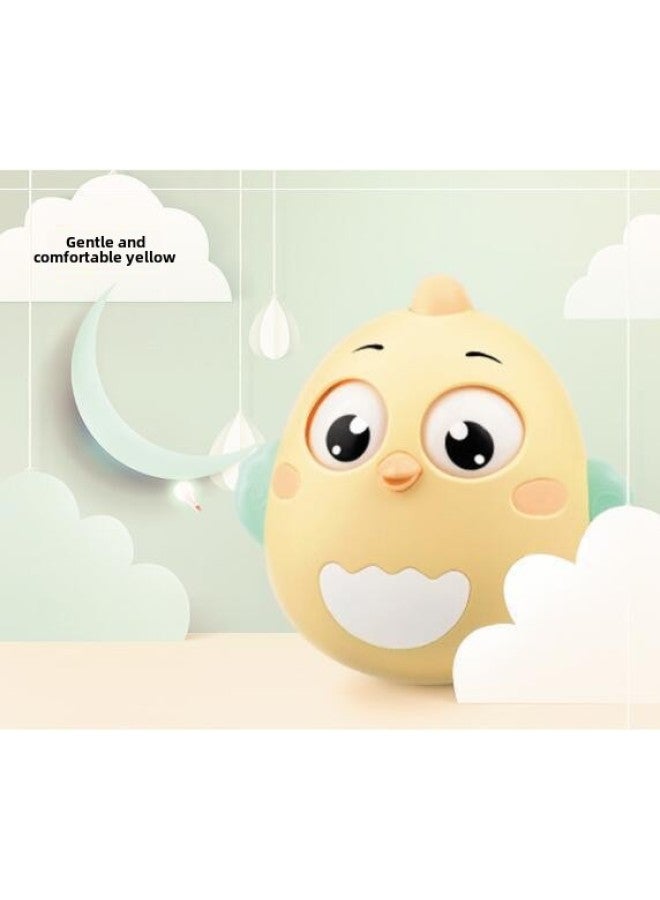 Baby Toy Rattle Tooth Gum Baby Hand-held Ball Crab Soft Glue Can Be Boiled Early Education Puzzle Tumbler Wholesale-Color:Yellow Tumbler [bag] - Image 1