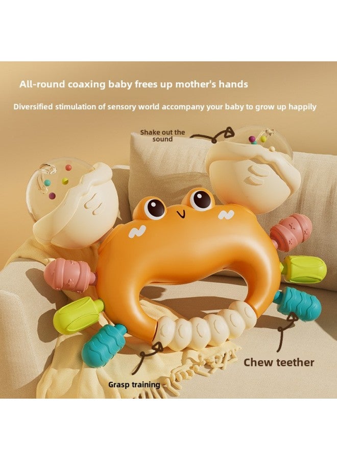 Baby Toy Rattle Tooth Gum Baby Hand-held Ball Crab Soft Glue Can Be Boiled Early Education Puzzle Tumbler Wholesale-Color:Yellow Tumbler [bag] - Image 4