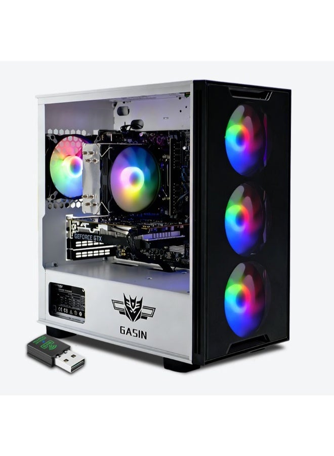 غاز حاسوب ألعاب بمعالج Intel Core i5-11400F/1TB SSD/16GB RAM 3200MHz DDR4/Windows 11 Pro/4GB NVIDIA GeForce GTX 1650 Super + جهاز استقبال بطاقة لاسلكية وبلوتوث - Image 1