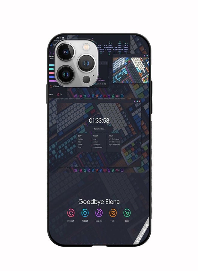 VR CREATIVE Protective Case Cover For Apple iPhone 12 Pro Max Goodbye Elena Design Multicolour - Image 1