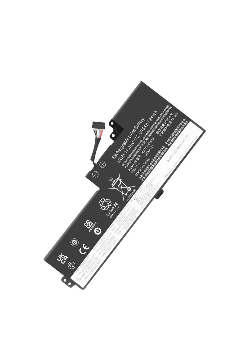 Terabyte بطارية لابتوب بديلة 11.4V/24Wh 01AV420/01AV421 لجهاز لينوفو ثينك باد T470/T480/A475/A485/TP25 سلسلة نوت بوك 01AV419/01AV489/SB10K97576/SB10K97577/SB10K97578 - Image 1