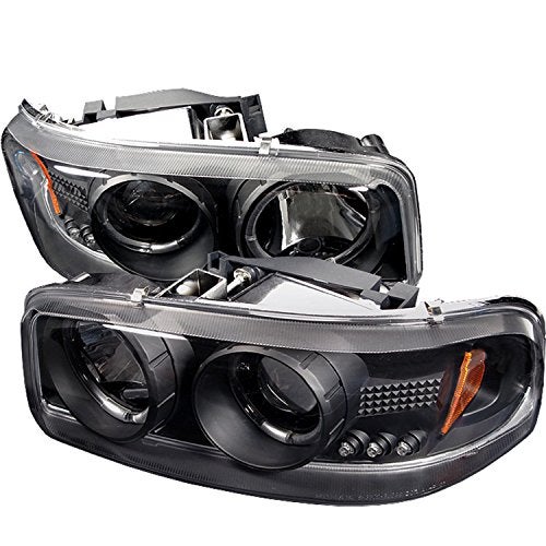 Spyder PRO-YD-CDE00-HL-BK Auto GMC Yukon 00-06 Halo LED Projector Headlights Black - Image 1
