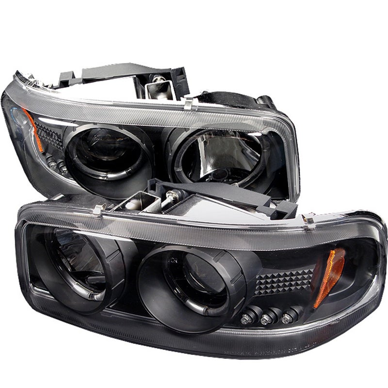 Spyder PRO-YD-CDE00-HL-BK Auto GMC Yukon 00-06 Halo LED Projector Headlights Black - Image 5