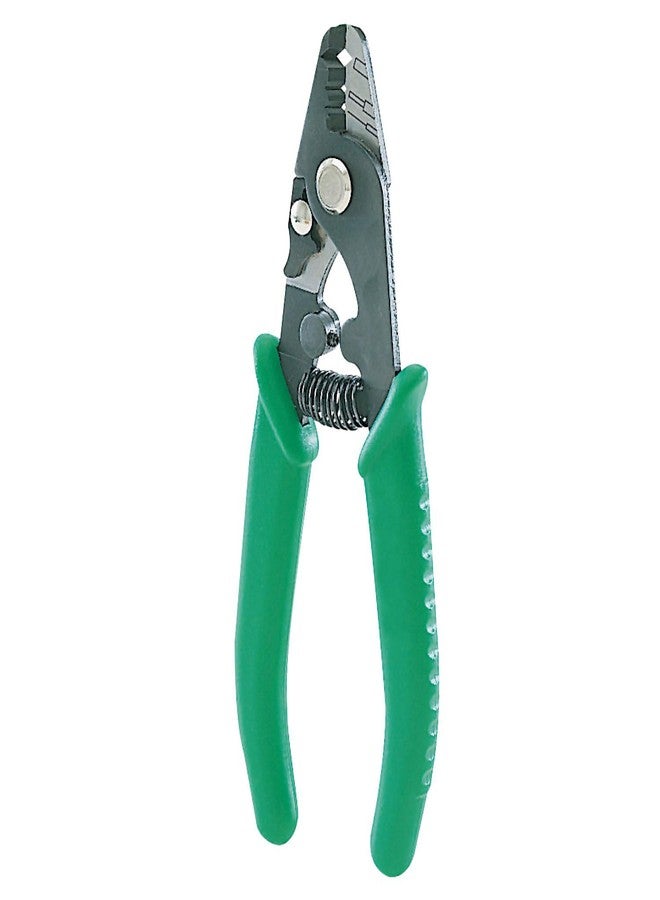 Meshiv 3 Hole Fiber Stripper, 3 in 1 Fiber Optic Wire Stripper/Cutter (YB-326-Green) - Image 1