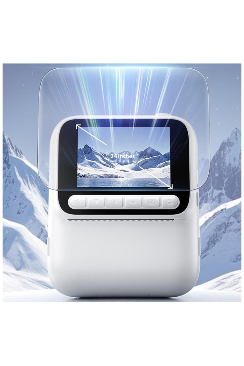 بلو فاير كاميرا طباعة فورية للأطفال بدقة 4800W، شاشة 2.4 بوصة IPS، فيديو 1080p، طباعة حرارية، ألعاب، MP3، بطارية 3 ساعات، دعم ذاكرة حتى 128GB – هدية مثالية للأطفال - Image 5