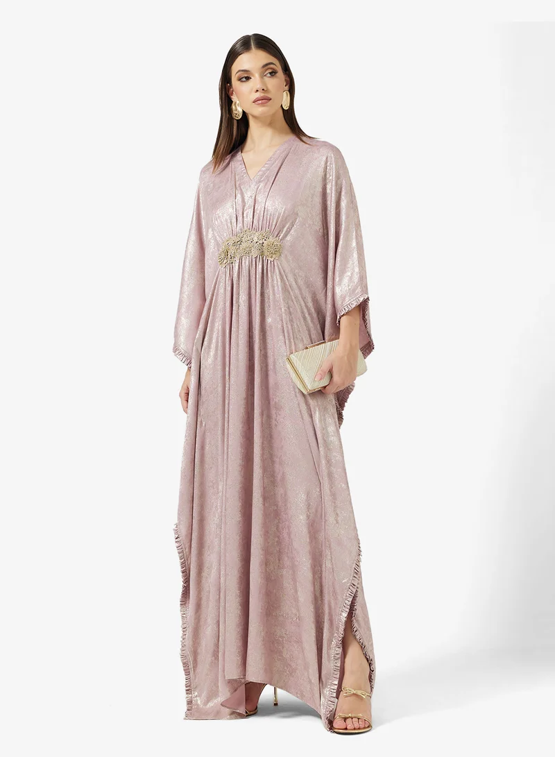 SINOIR FRONT LACE KAFTAN