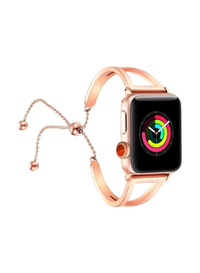 NIBEMINENT Replacement Band For Apple Watch 44mm Rose Gold