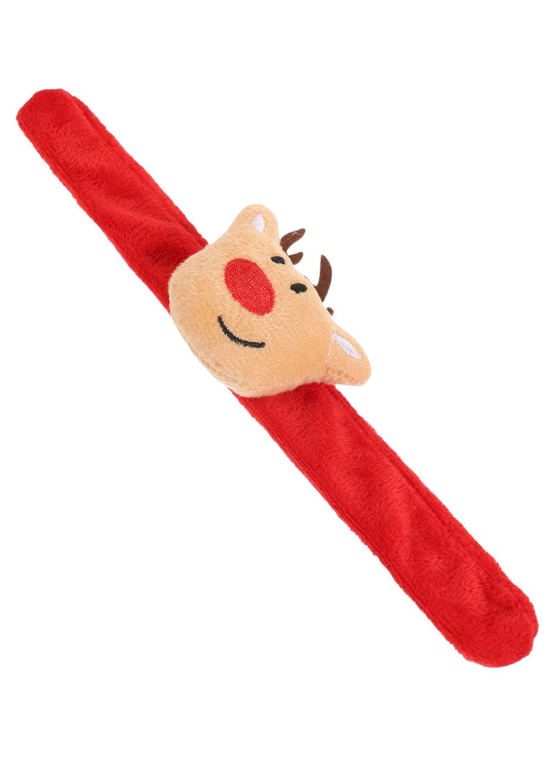 GGOOT decor wrist bands toys Cartoon snap bracelets Christmas Wrist Band party supplies Christmas Slap Rings slap bracelets bulk cute snap bracelets party favor slap bands Elk small gift As Shown - Image 1