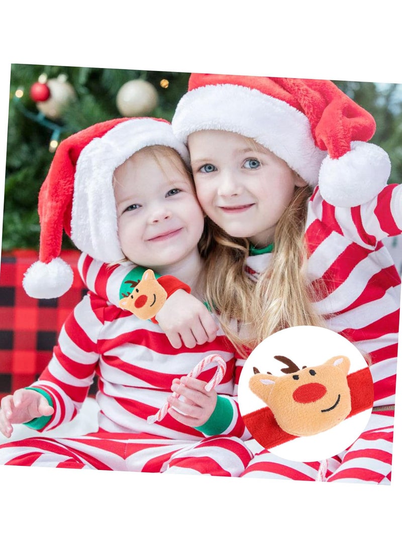 GGOOT decor wrist bands toys Cartoon snap bracelets Christmas Wrist Band party supplies Christmas Slap Rings slap bracelets bulk cute snap bracelets party favor slap bands Elk small gift As Shown - Image 4