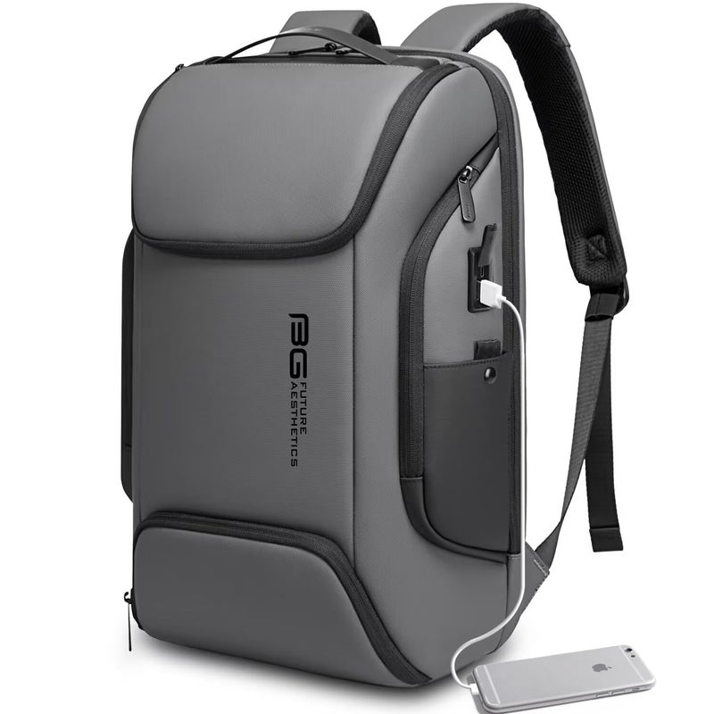 BANGE Business Laptop Smart backpack Can Hold 15.6 Inch Laptop Commute Backpack Carry on bag for men and women (Grey) - Image 1