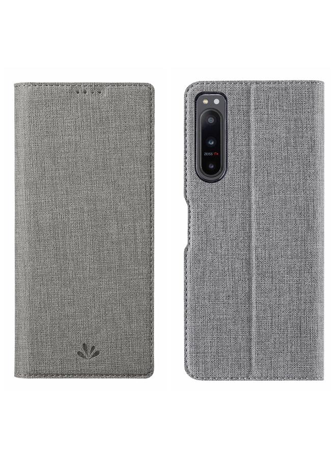 The Bros Case For Sony Xperia 5 IV DMX Series TPU + PU Shockproof Leather Phone Case