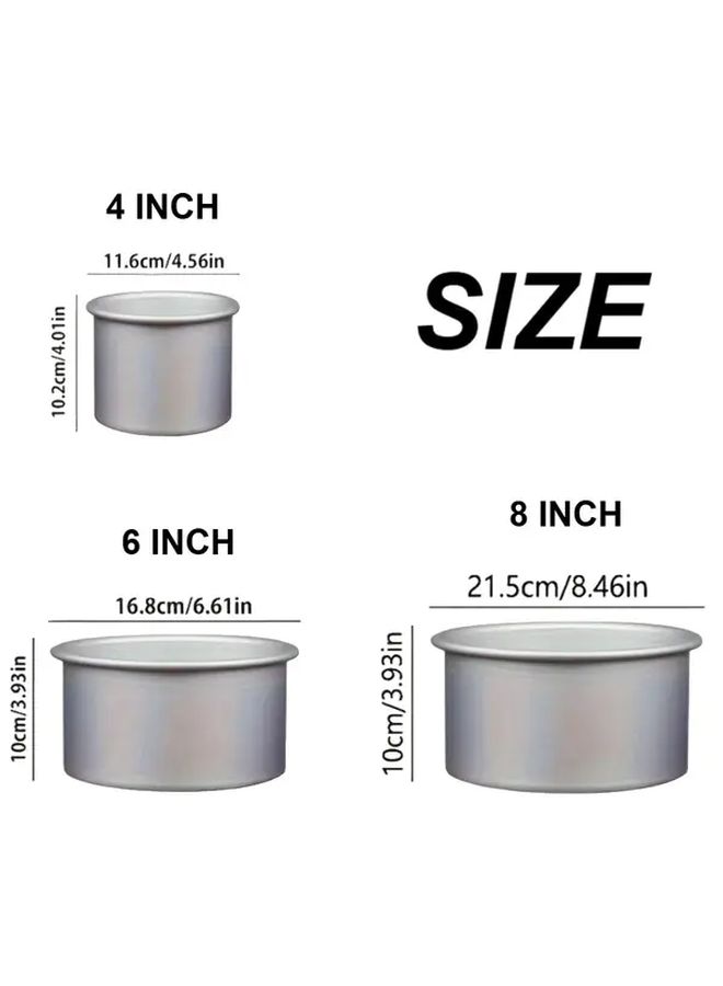 4 Inch Non Stick Aluminum Cake Pan With Removable Bottom 8mm Design - Image 4