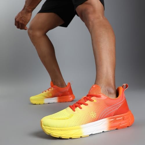 CULT Men Raptor Casual Shoes (Lemon Yellow/Orange_UK7) - Image 2