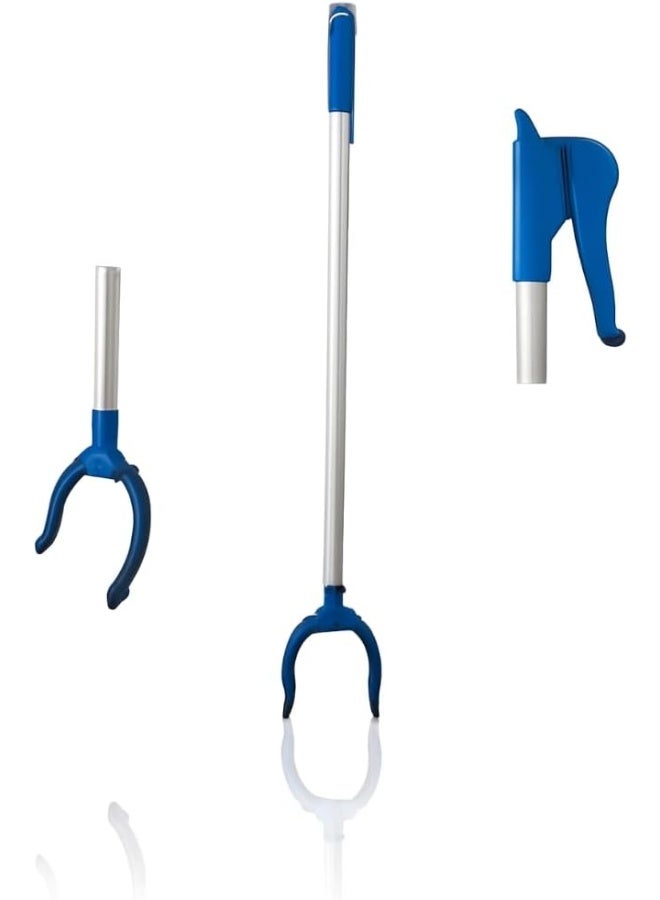 AKC Aluminum Litter Picker with Extendable Handle – 70cm & 90cm Long Reach Trash Grabber, Lightweight & Durable Outdoor & Indoor Waste Collector, Ergonomic Design for Parks, Beaches, & Gardens (90 CM) - Image 2