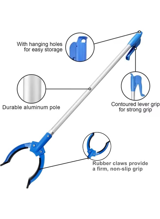 AKC Aluminum Litter Picker with Extendable Handle – 70cm & 90cm Long Reach Trash Grabber, Lightweight & Durable Outdoor & Indoor Waste Collector, Ergonomic Design for Parks, Beaches, & Gardens (90 CM) - Image 5