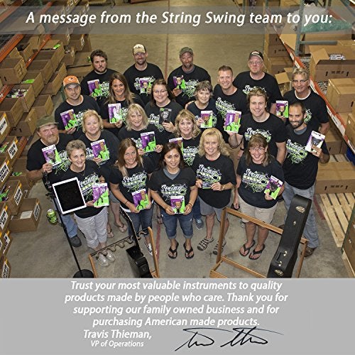 String Swing Trumpet Holder - Stand for Piccolo Pocket and Standard Trumpets - Stand Accessories Home or Studio Wall - Musical Instruments Safe without Hard Cases - Made in USA - Image 4