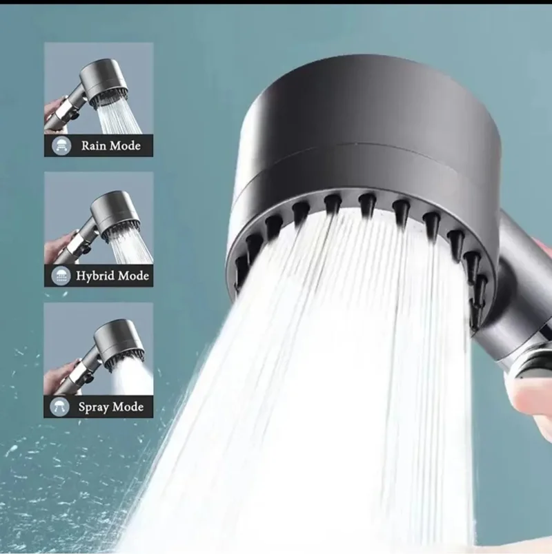 Dynamic Max Savings, 3 Functions, Start Stop Button, Filter, Pressurized Massage Effect Shower Head
