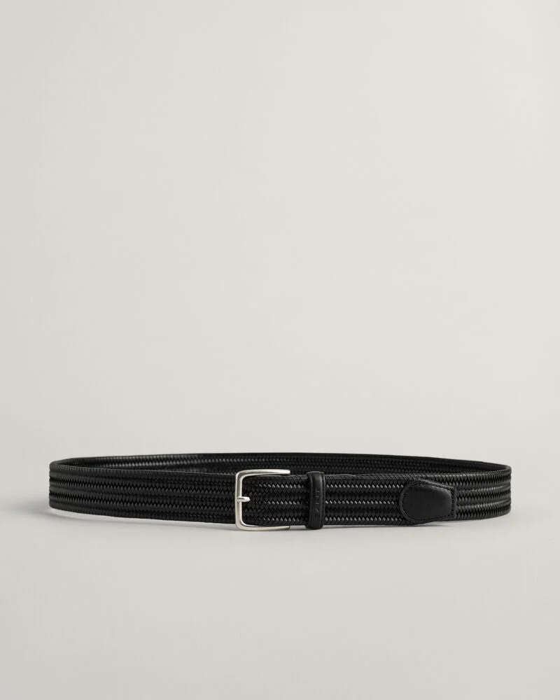 GANT Braided Elastic Leather Belt