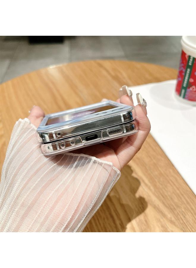 اس-توب جراب لهاتف Samsung Galaxy Z Flip5 بتصميم بورسلين إبداعي، جراب هاتف قابل للطي ومقاوم للصدمات بتغطية كاملة من الكمبيوتر الشخصي - Image 4