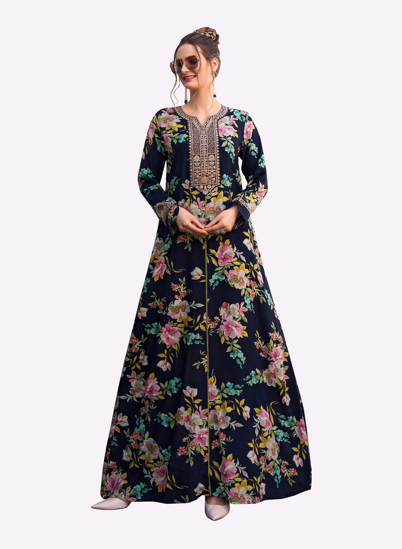Sara Arabia Sara Arabia Floral Blast Jalabiya  - Image 1