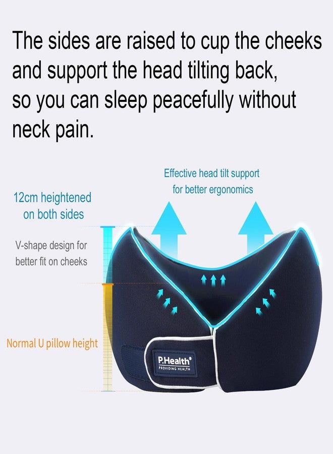 Back2 Travel Pillows for Airplanes, Memory Foam Neck Pillow for Traveling, Ergonomic Design Travel Neck Support with Storage Bag, Quick Rebound Airplane Pillow, Travel Essentials (Grey) - Image 2