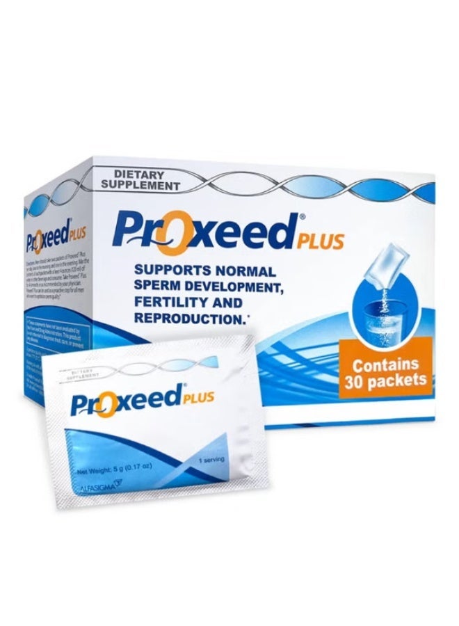Proxeed® Plus Male Fertility Supplement - Multivitamins and Minerals Sachets - Vitamin C, Vitamin B, Zinc with Lemon Flavor 30 x 5 gr
