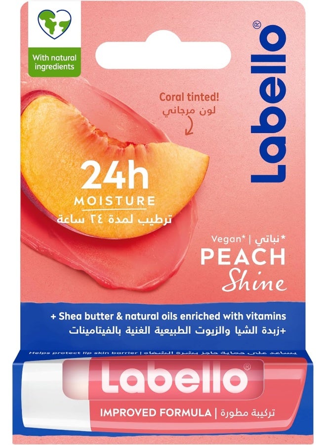 Labello Peach Shine Lip Balm - Image 1