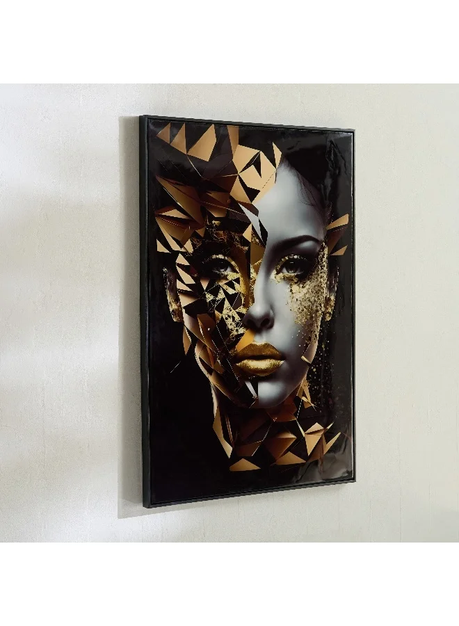 هوم بوكس لوحة فنية جدارية "Cyprus Odean Lady" بإطار مع لمسة فويل - 60x90x2.8 سم