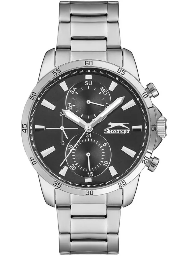 سلازنجر SLAZENGER Men Multi Function Black Dial Watch -SL.9.6547.2.01