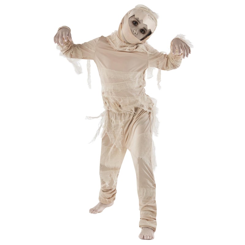 Morphsuits Kids Mummy Costume for Boys and Girls Halloween Mummy Outfit Spooky Costume for Kids Fun DressUp Small