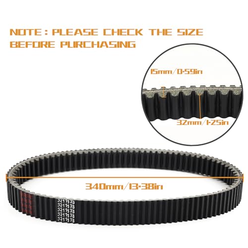 KARSEE Drive Belt 24C4022 3211133 Compatible with Polaris Ranger 800 700 RZR 800 2011-2014 3211162 3211118 Carbon Cord CVT Belts - Image 5