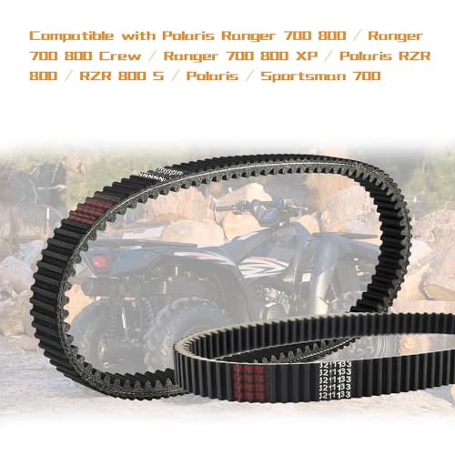 KARSEE Drive Belt 24C4022 3211133 Compatible with Polaris Ranger 800 700 RZR 800 2011-2014 3211162 3211118 Carbon Cord CVT Belts - Image 2